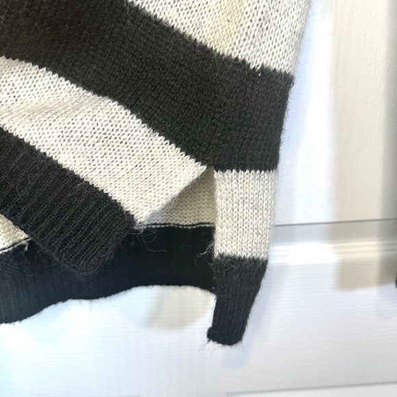 H&M Striped Knit Mohair-Blend Sweater M - Picture 5 of 10
